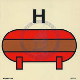 Marine Fire Sign, IMO Fire Control Symbol: Fixed Halon Equivalent Fire Extinguishing Installation